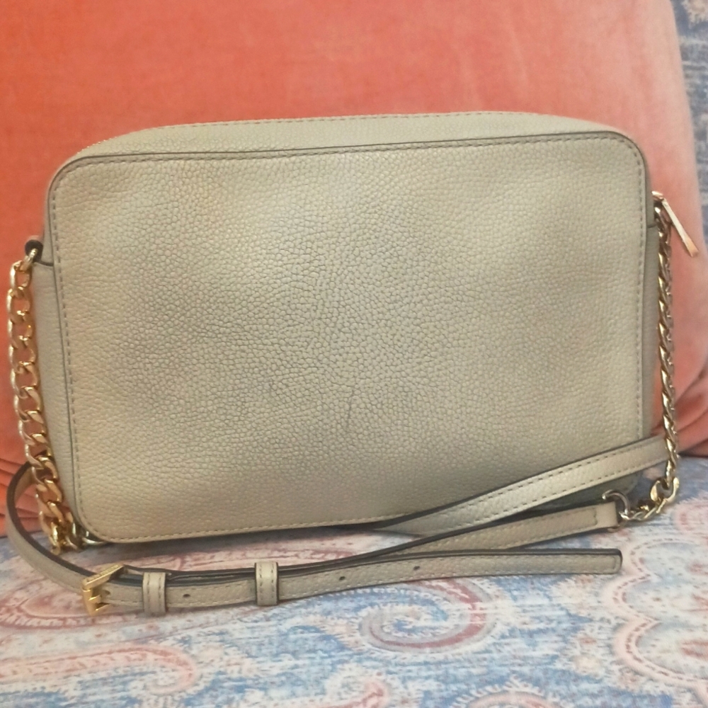 Michael Kors Jet Set Floral Embellished Leather Crossbody Bag - Picture 4 of 9